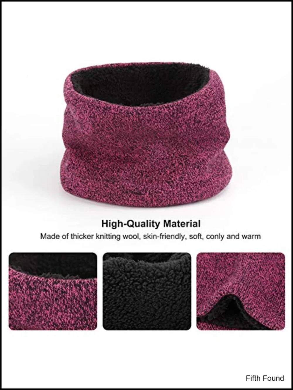 Fleece Lined Beanie Scarf Touch Screen Gloves 3-Piece Winter Set